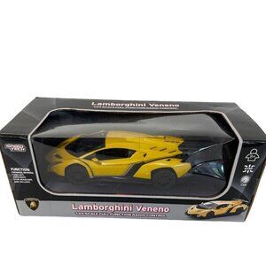 Lamborghi Veneno Yellow 1:24 Scale RC Hypercar Racing Braha
